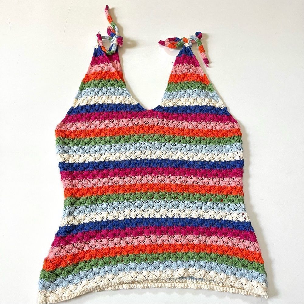 FRNCH Paris Knit Rainbow Tank Medium